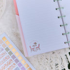 Aukahlutapakki í Mini dagbók - Blómaþema