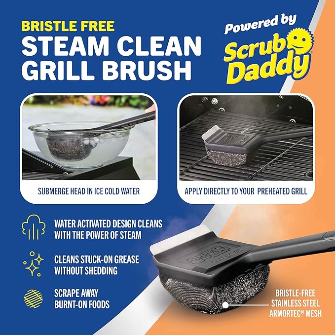 BBQ daddy grillbursti með skafti FORSALA