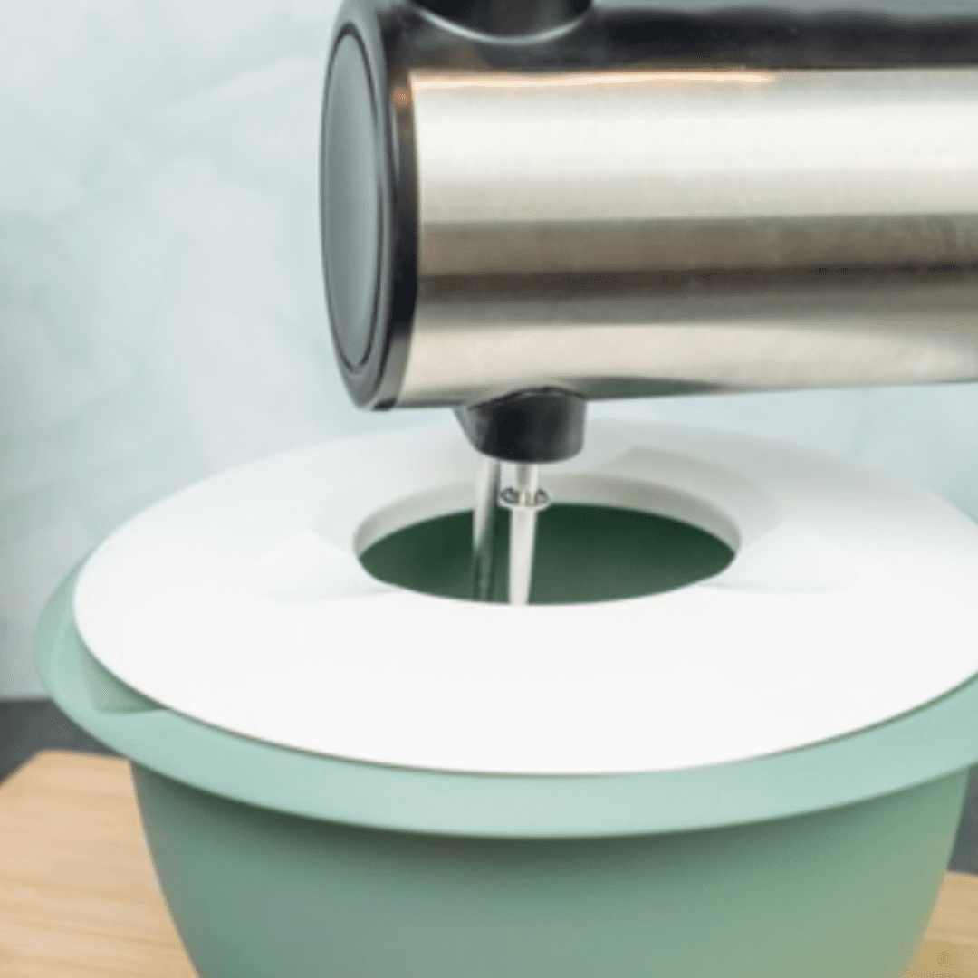 Bökunarskál með loki 3,5L græn/hvít