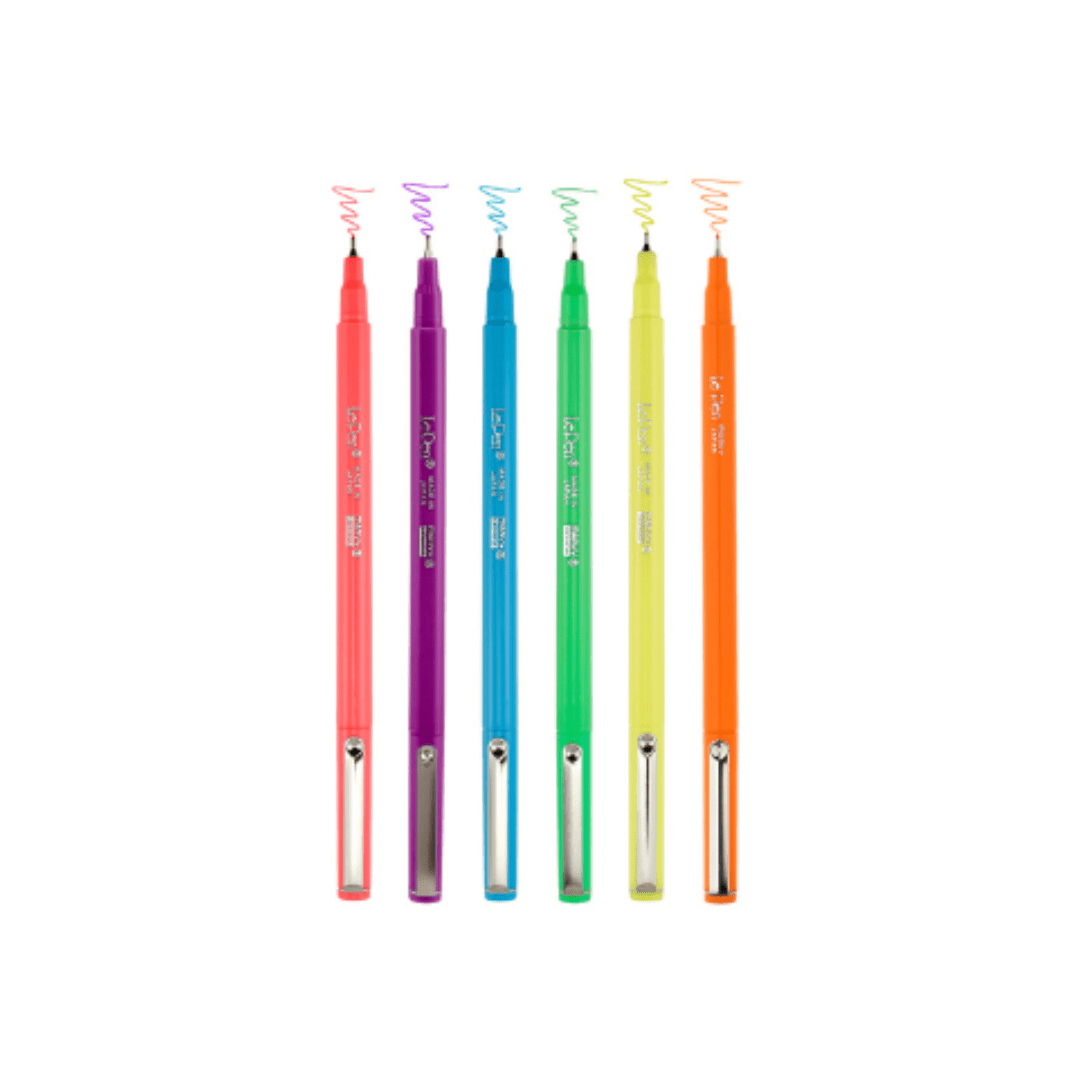 Le Pen 6 í pakka – Neon set