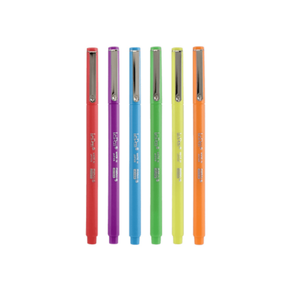 Le Pen 6 í pakka – Neon set