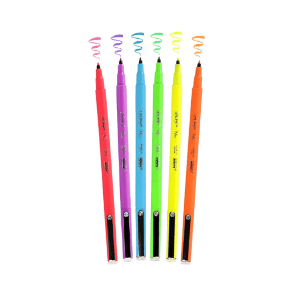 Le Pen Flex 6 í pakka – Neon