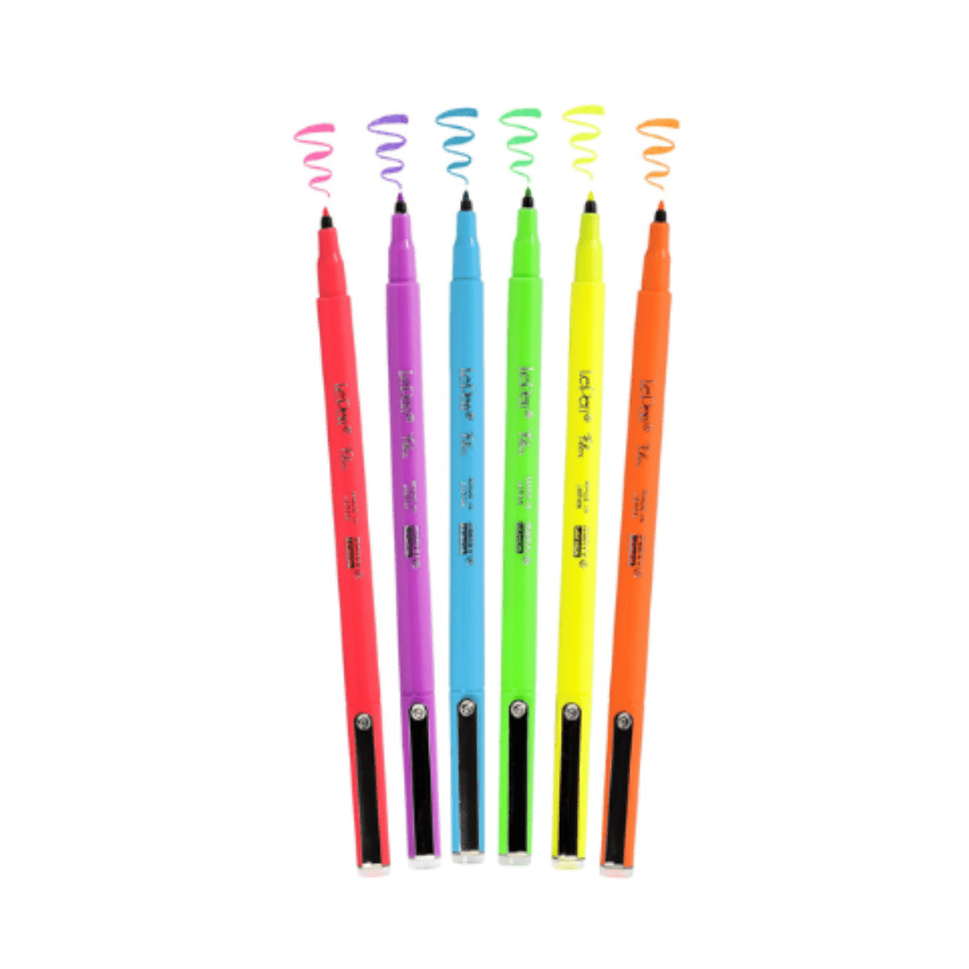Le Pen Flex 6 í pakka – Neon
