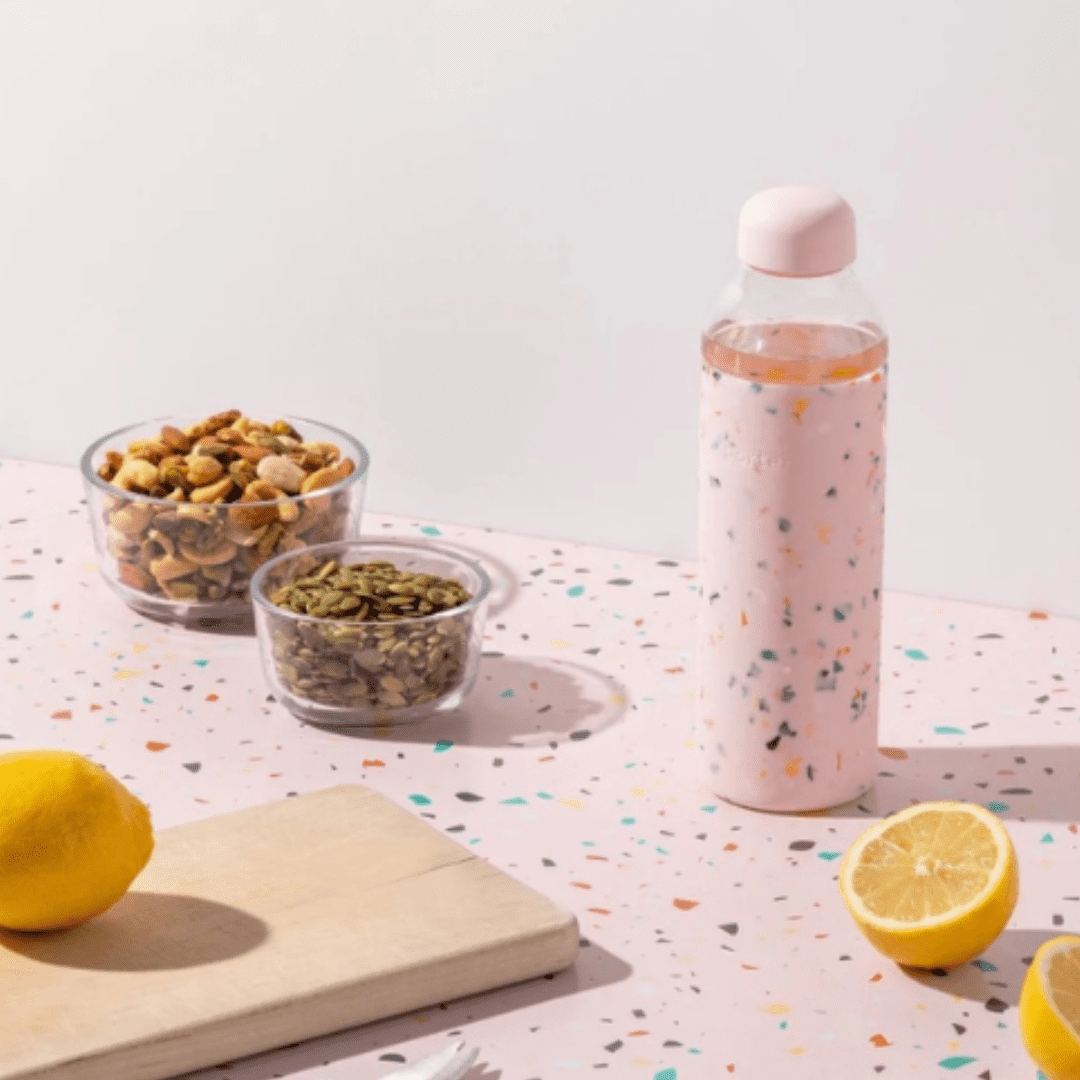 Porter vatnsflaska – Terrazzo Blush