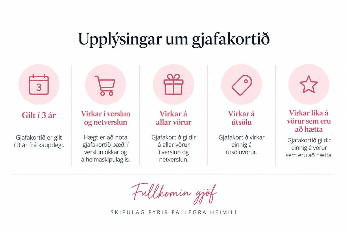 Gjafakort Heimaskipulags