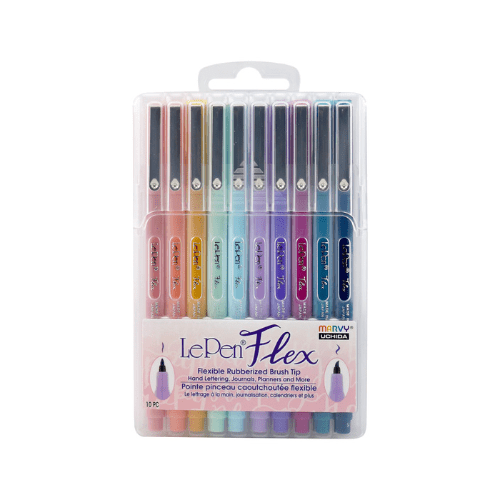Le Pen Flex 10 í pakka – Pastel