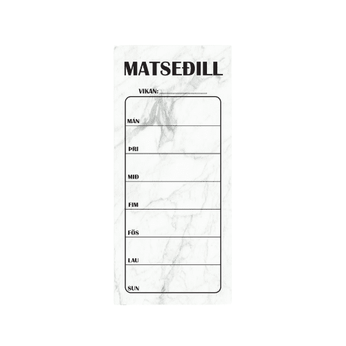 Matseðill - Segull