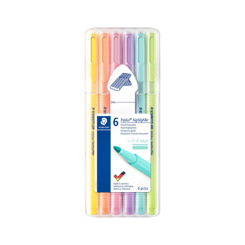 Staedtler Yfirstrikunarpennar – 6 í pakka