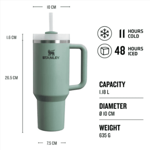 Stanley Quencher – 1,18L Shale + FRÍTT FLIP LOK