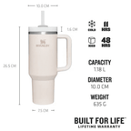 Stanley Quencher – 1,18L Rose Quartz + FRÍTT FLIP LOK