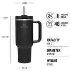 Stanley Quencher – 1,18L Black + FRÍTT FLIP LOK
