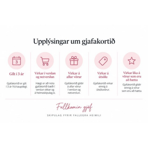 Gjafakort Heimaskipulags