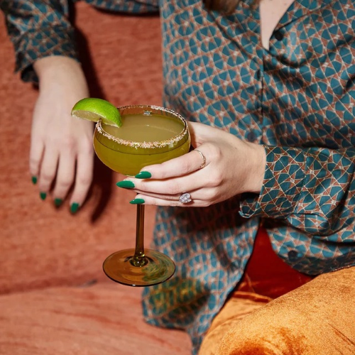 Lou kampavínsskálar 2 stk – Olive