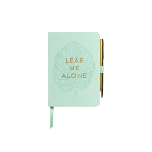 Stílabók með penna - Leaf Me Alone