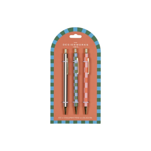Kúlupennar 3 stk. – Eye, Moon & Stripe