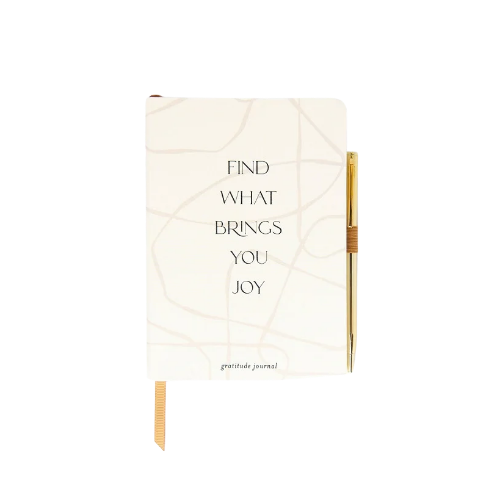 Þakklætisdagbók með penna – Find What Brings You Joy