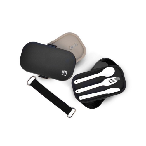 Bento nestisbox með hnífapörum 1,35 L – Tvílitt