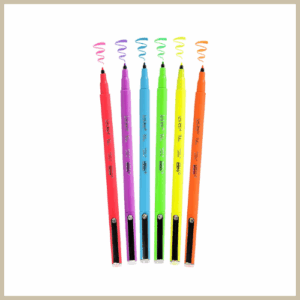 Le Pen Flex 6 í pakka - Neon