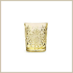 Hobstar glas - Yellow