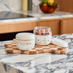 Glerkrukka 710ml – Terrazzo Cream - Image 4