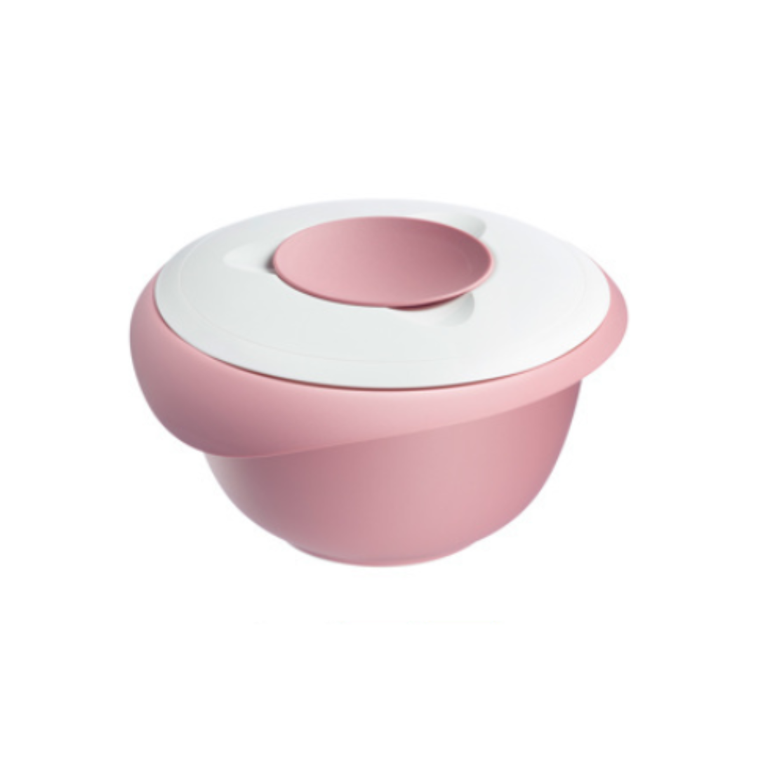 A1 (92) Bökunarskál með loki 2,5L bleik/hvít - Image 1