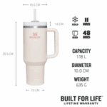 Stanley Quencher – 1,18L Rose Quartz + FRÍTT FLIP LOK - Image 3