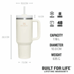 Stanley Quencher – 1,18L Cream + FRÍTT FLIP LOK - Image 3