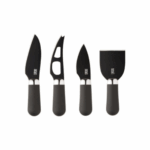 Ostahnífasett – svart & silfur