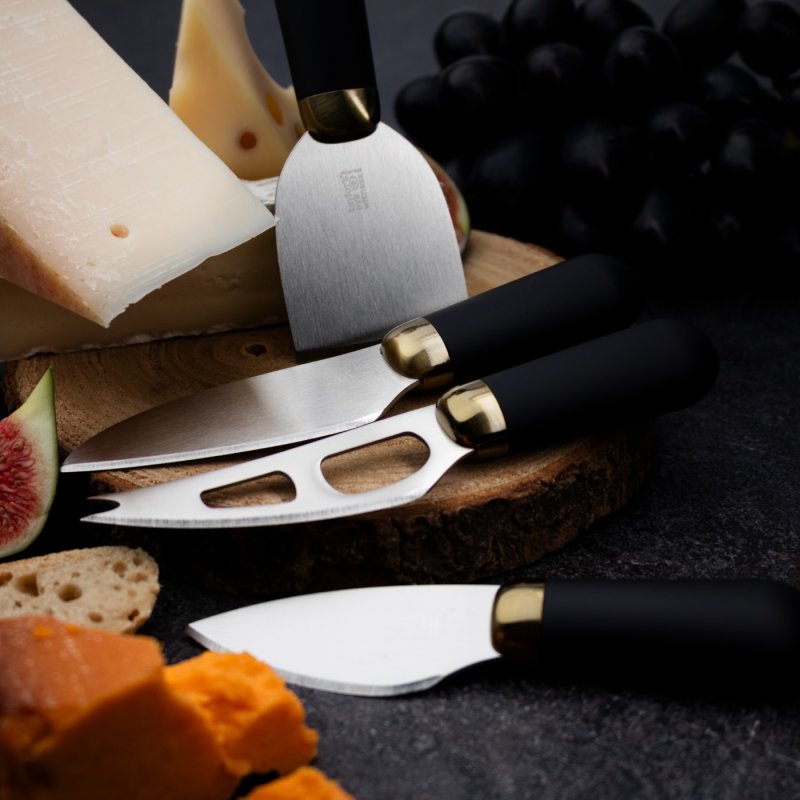 Ostahnífasett – svart & gyllt - Image 5