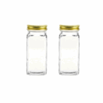 Kryddstaukar – Gyllt lok