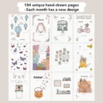 Tilbúin dagbók - Bordeaux - Image 4