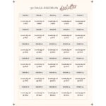 Declutter áskorun - Skjal